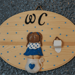 Plaque "W.C."