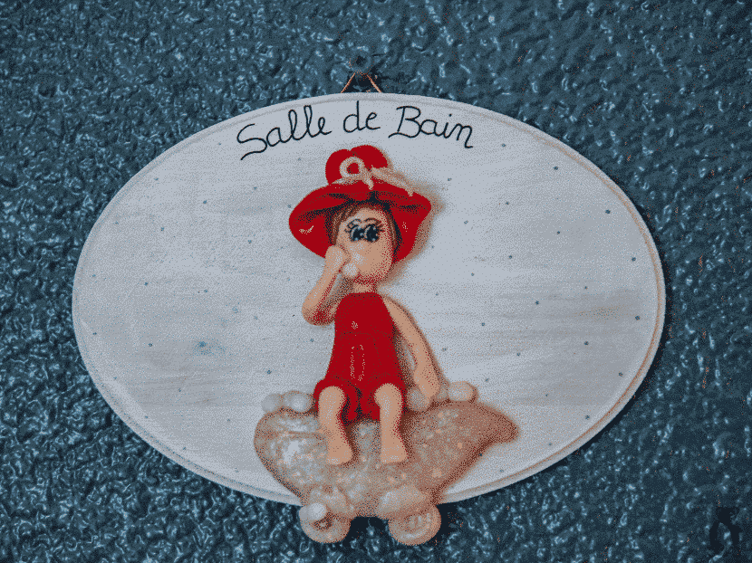 Plaque "Salle de bain"